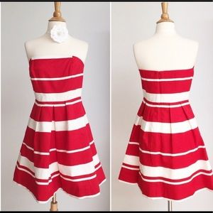 Vineyard Vines Strapless Red Dress